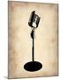 Vintage Microphone-NaxArt-Mounted Art Print