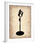 Vintage Microphone-NaxArt-Framed Art Print