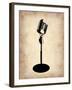 Vintage Microphone-NaxArt-Framed Art Print