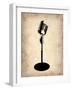 Vintage Microphone-NaxArt-Framed Art Print