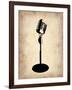 Vintage Microphone-NaxArt-Framed Art Print