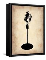 Vintage Microphone-NaxArt-Framed Stretched Canvas