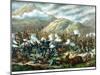 Vintage Military Print Featuring the Battle of Little Bighorn-Stocktrek Images-Mounted Art Print