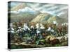 Vintage Military Print Featuring the Battle of Little Bighorn-Stocktrek Images-Stretched Canvas