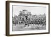 Vintage Military Print of Napoleon I Reviewing His Troops, Paris, France-Stocktrek Images-Framed Art Print