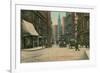 Vintage Milk Street Scene, Boston-null-Framed Art Print