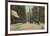 Vintage Milk Street Scene, Boston-null-Framed Art Print