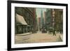 Vintage Milk Street Scene, Boston-null-Framed Art Print