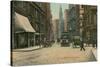 Vintage Milk Street Scene, Boston-null-Stretched Canvas