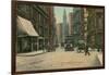 Vintage Milk Street Scene, Boston-null-Framed Art Print