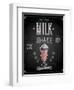 Vintage Milkshake Poster - Chalkboard-avean-Framed Art Print