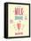 Vintage Milkshake Poster-avean-Framed Stretched Canvas