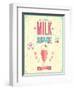 Vintage Milkshake Poster-avean-Framed Art Print