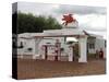 Vintage Mobil Gas Station, Ellensburg, Washington, USA-Nancy & Steve Ross-Stretched Canvas