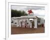 Vintage Mobil Gas Station, Ellensburg, Washington, USA-Nancy & Steve Ross-Framed Photographic Print