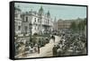 Vintage Monte Carlo Scene-null-Framed Stretched Canvas