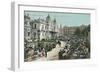 Vintage Monte Carlo Scene-null-Framed Art Print