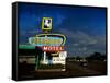 Vintage Motel Sign in America-Salvatore Elia-Framed Stretched Canvas