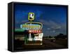 Vintage Motel Sign in America-Salvatore Elia-Framed Stretched Canvas