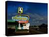 Vintage Motel Sign in America-Salvatore Elia-Stretched Canvas