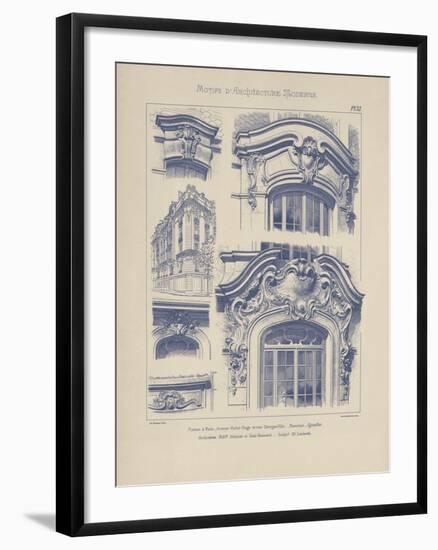 Vintage Motifs d'Architecture I-Schmidt-Framed Giclee Print