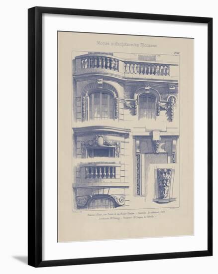 Vintage Motifs d'Architecture II-Schmidt-Framed Giclee Print