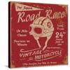 Vintage Motorbike Race Label-null-Stretched Canvas