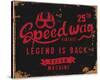 Vintage Motorbike Race Label-null-Stretched Canvas