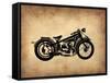 Vintage Motorcycle 1-NaxArt-Framed Stretched Canvas