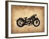 Vintage Motorcycle 1-NaxArt-Framed Art Print