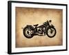 Vintage Motorcycle 1-NaxArt-Framed Art Print