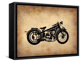 Vintage Motorcycle 1-NaxArt-Framed Stretched Canvas