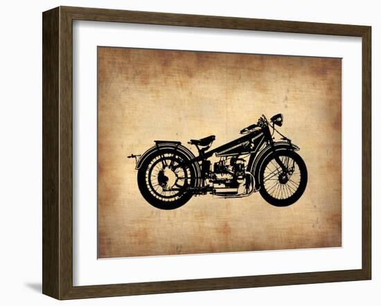 Vintage Motorcycle 1-NaxArt-Framed Art Print