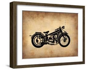 Vintage Motorcycle 1-NaxArt-Framed Art Print