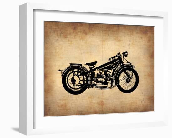 Vintage Motorcycle 1-NaxArt-Framed Art Print