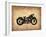 Vintage Motorcycle 1-NaxArt-Framed Art Print