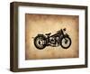 Vintage Motorcycle 1-NaxArt-Framed Premium Giclee Print