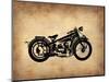 Vintage Motorcycle 1-NaxArt-Mounted Premium Giclee Print