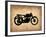 Vintage Motorcycle 2-NaxArt-Framed Art Print