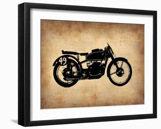 Vintage Motorcycle 2-NaxArt-Framed Art Print