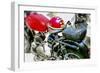 Vintage Motorcycle and Helmet-Dorothy Berry-Lound-Framed Giclee Print