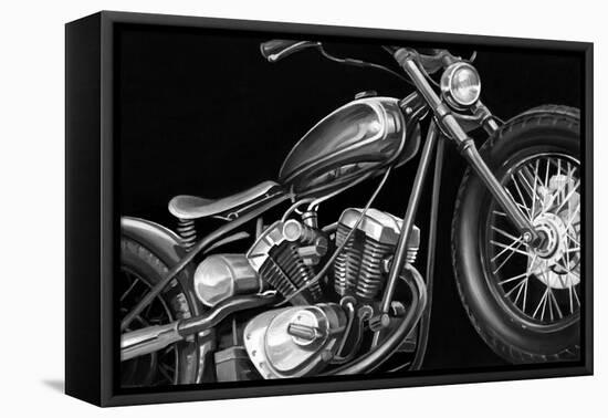 Vintage Motorcycle I-Ethan Harper-Framed Stretched Canvas