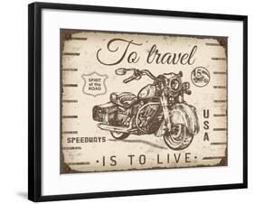 Vintage Motorcycle Mancave-A-Jean Plout-Framed Giclee Print