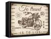 Vintage Motorcycle Mancave-A-Jean Plout-Framed Stretched Canvas