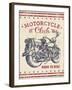 Vintage Motorcycle Mancave-B-Jean Plout-Framed Giclee Print