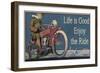 Vintage Motorcycle Mancave-F-Jean Plout-Framed Giclee Print