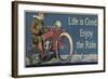 Vintage Motorcycle Mancave-F-Jean Plout-Framed Giclee Print