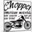 Vintage Motorcycle T-Shirt Graphic-emeget-Mounted Art Print