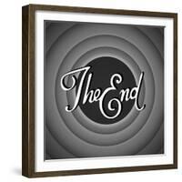 Vintage Movie Ending Screen-PiXXart-Framed Premium Giclee Print