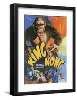 Vintage Movie Poster - King Kong-null-Framed Art Print